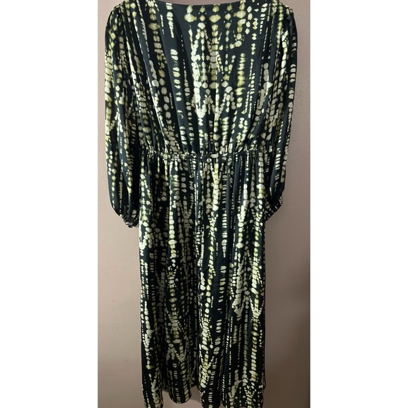 Banana Republic Green and Silver Gown with Plunge Neckline - Picture 4 of 4